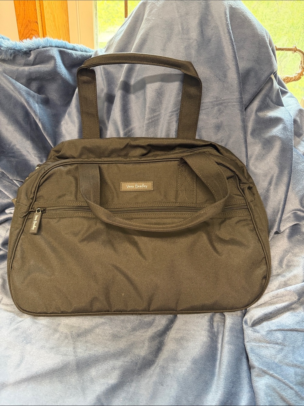 Vera Bradley Black Duffel Travel Bag